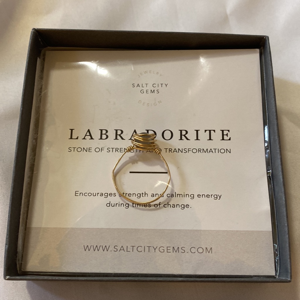 Ring, Size 10. Labradorite Stone Of Strength And Transformation.